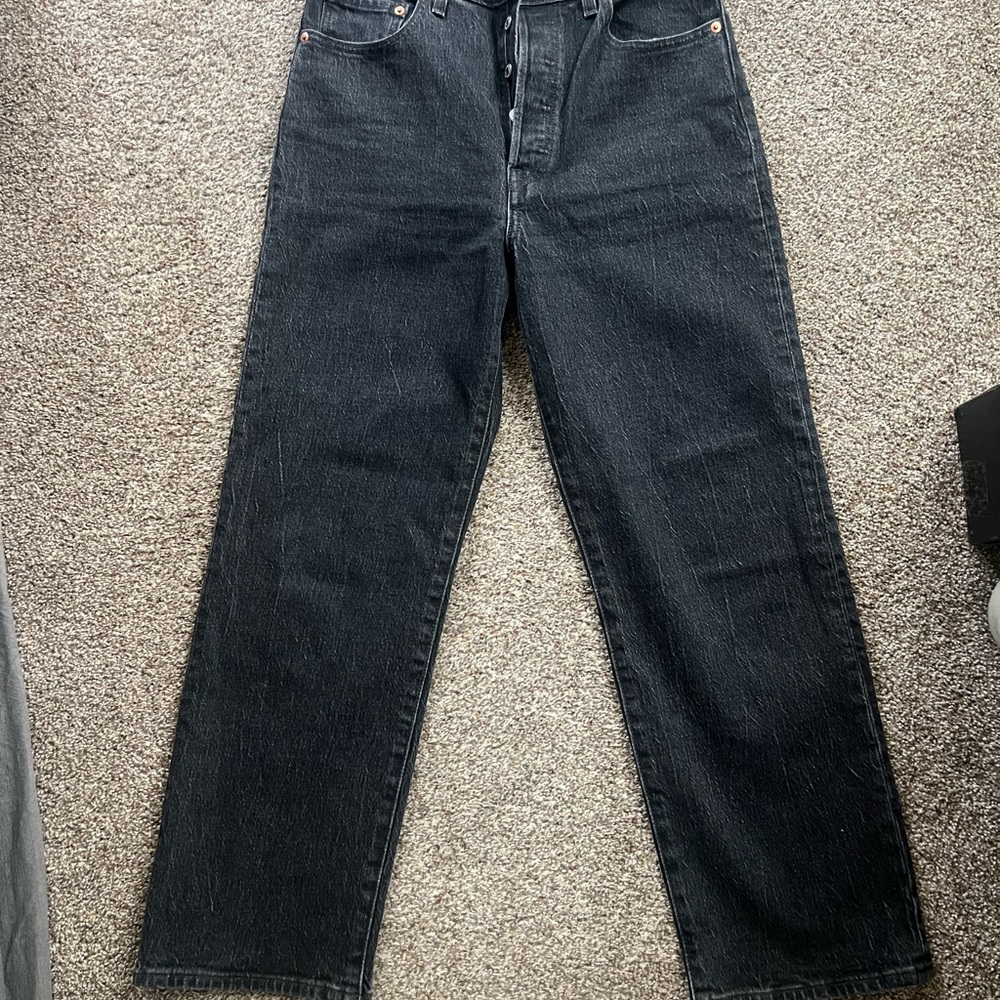 Women’s Levi Ribcage Black Jeans